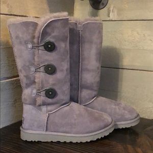 UGG Lavender Suede Winter Boots